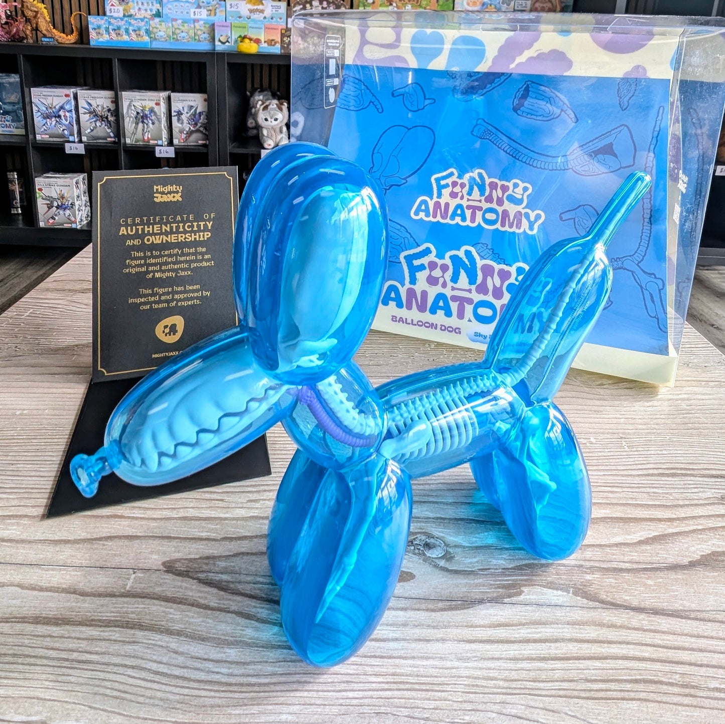 Funny Anatomy Balloon Dog (Sky Blue Edition) by Jason Freeny
